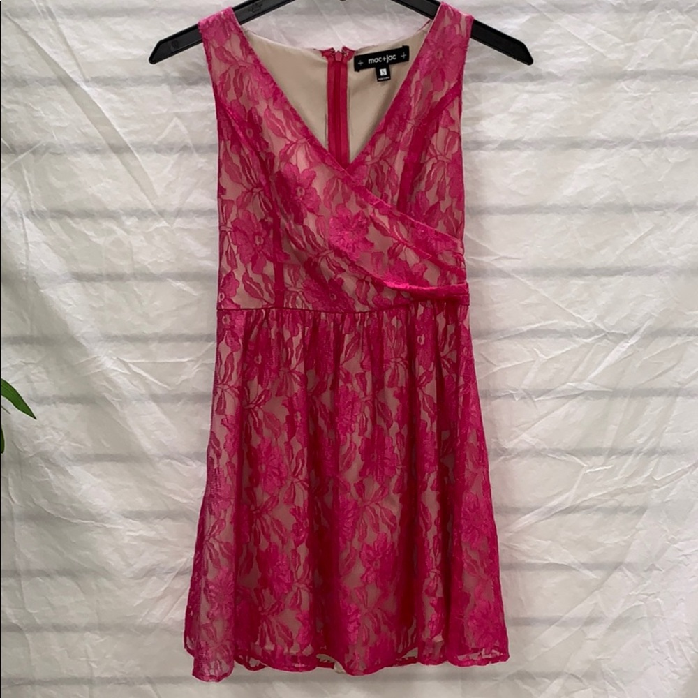 Mac+jac Pink Lace Dress